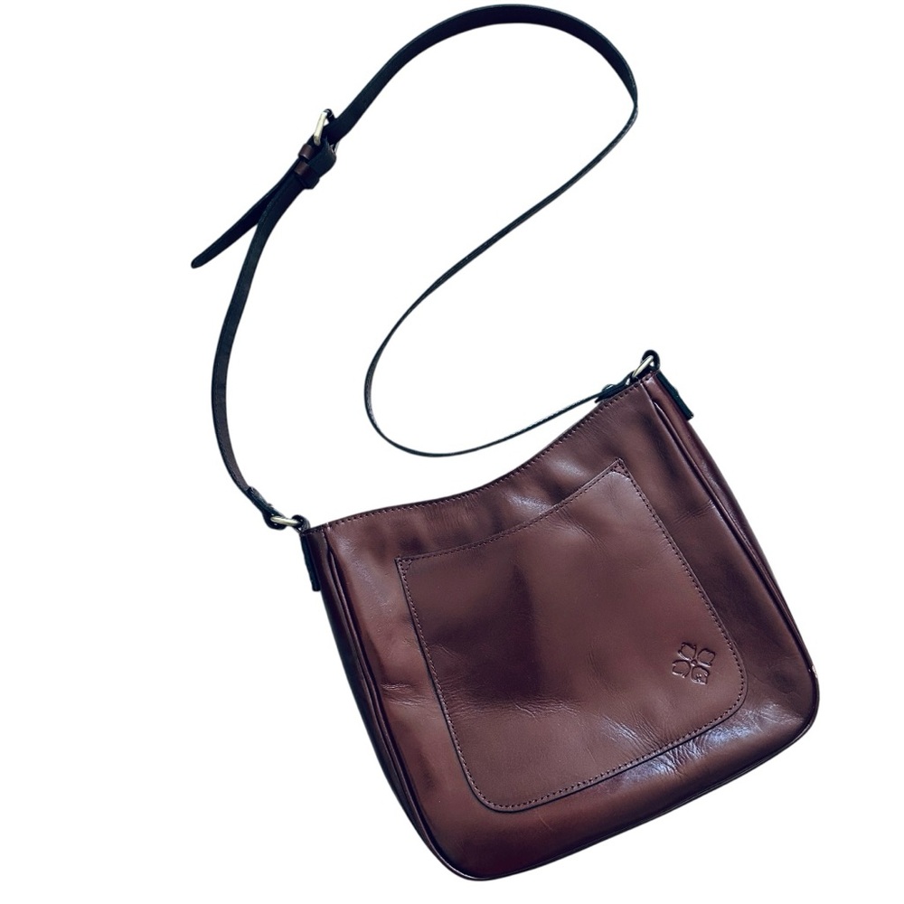 Patricia Nash Emeline Crossbody Bag British Leather Brown